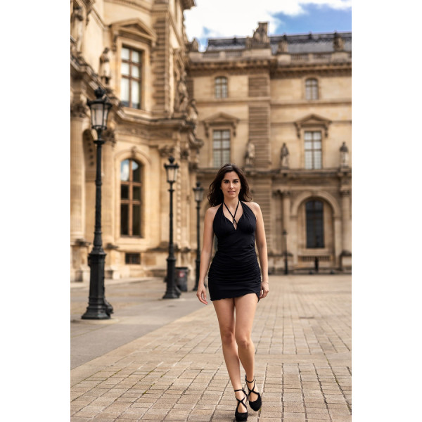 Robe noire Aurora 
